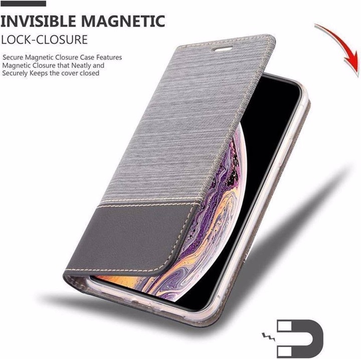 Produktbild Cadorabo Book Jeans Optik Cover (Apple iPhone XS Max)