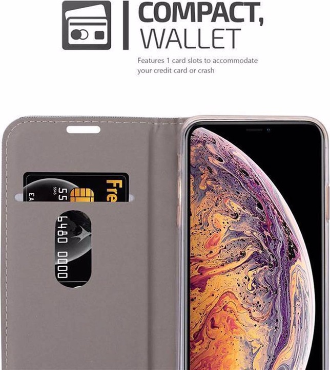 Produktbild Cadorabo Book Jeans Optik Cover (Apple iPhone XS Max)