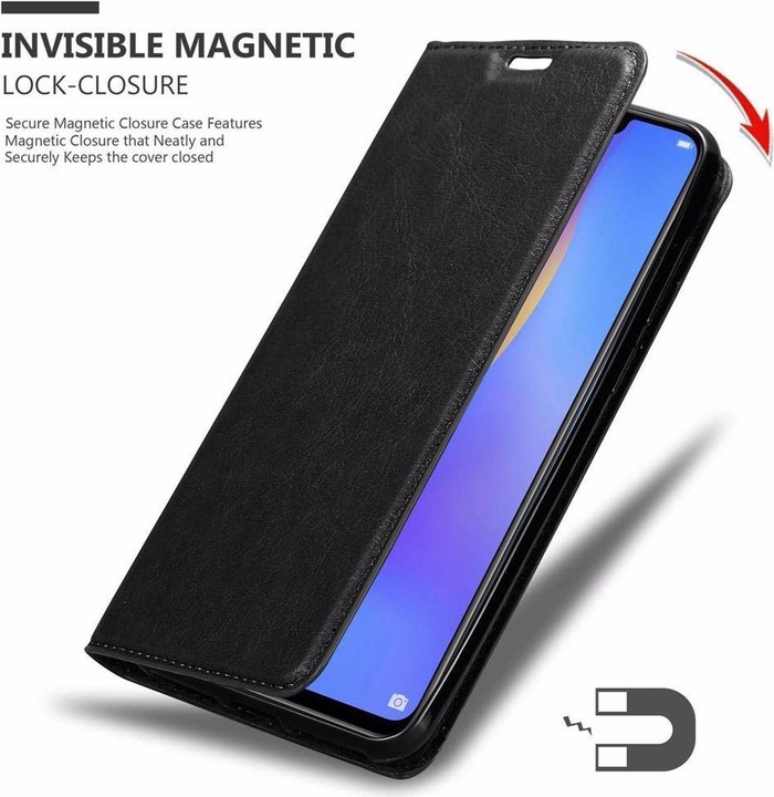 Actual product image Cadorabo Book Invisible Magnet Cover (Samsung Galaxy J4+)