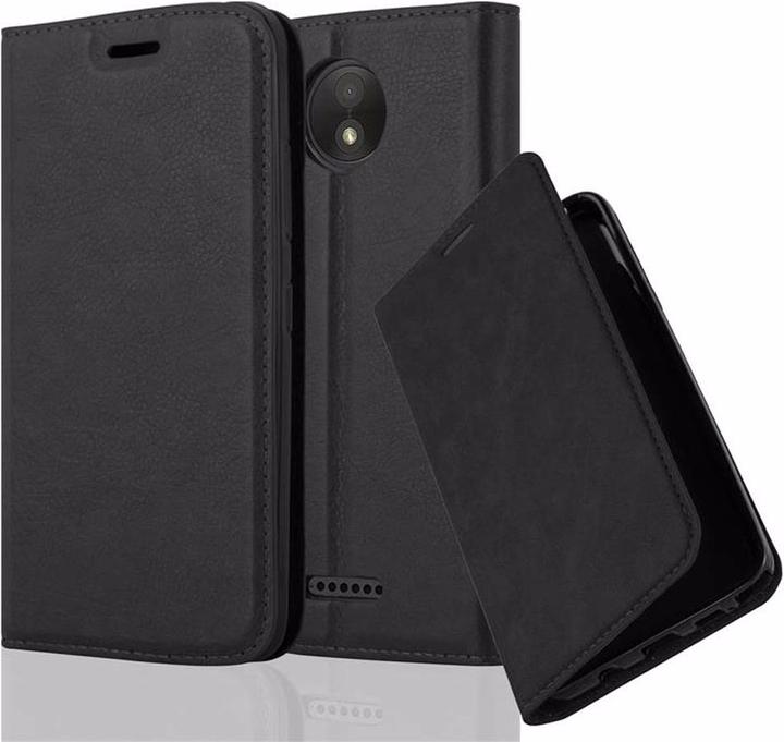 Actual product image Cadorabo Book Invisible Magnet Cover (Motorola Moto C Plus)