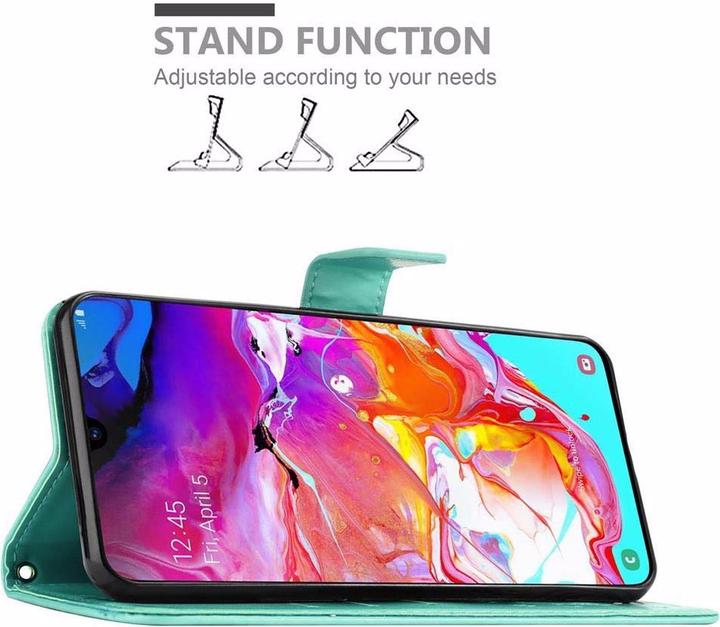 Produktbild Cadorabo Flower Book Cover (Samsung Galaxy A70)