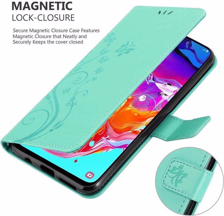 Produktbild Cadorabo Flower Book Cover (Samsung Galaxy A70)