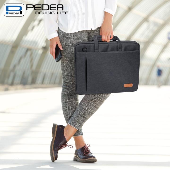 Produktbild Pedea Notebooktasche Elegance 15,6 Zoll 39,6cm grau Notebookfach: 39 x 28,5 x 5 cm Tabletfach: 27 x 20... (15.60", Universal)