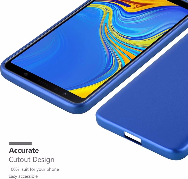 Actual product image Cadorabo TPU Matt Metallic Cover (Samsung Galaxy A7 (2018))