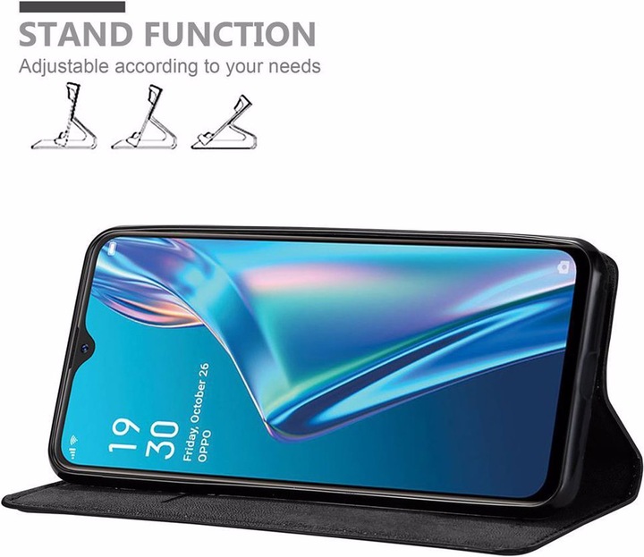 Actual product image Cadorabo Book Invisible Magnet Cover (Oppo A12)