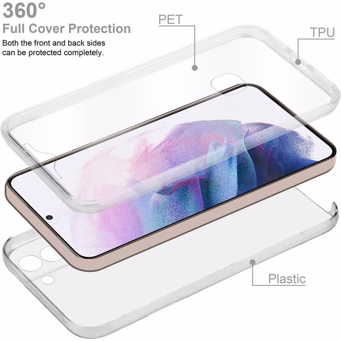 Thumbnail - Cadorabo TPU 360 Grad Case Cover (Samsung Galaxy S21+), Smartphone Hülle, Transparent