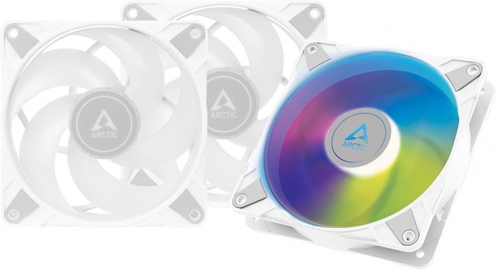 Actual product image Arctic P12 PWM PST A-RGB 0dB (White) Value Pack (120 mm, 3 x)