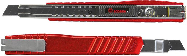 Produktbild Ecobra Cutter Premium inox 9mm 770325 rot/schwarz (Cutter)