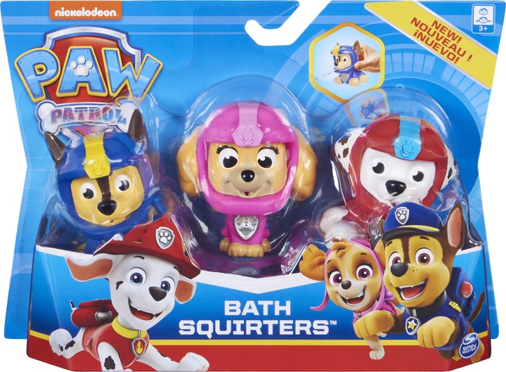 Immagine prodotto Spin Master PAW Patrol Schizzetta da bagno con Marshall, Chase e Skye