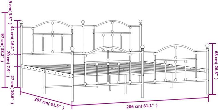 Image du produit vidaXL Bettgestell (200 x 200 cm)