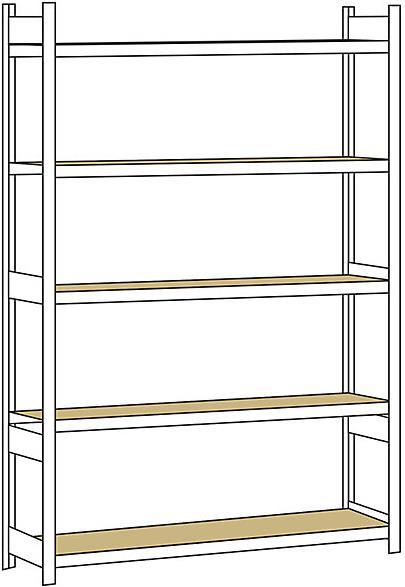 Actual product image Schulte Lagertechnik Wide span rack, with chipboard, height 3000 mm