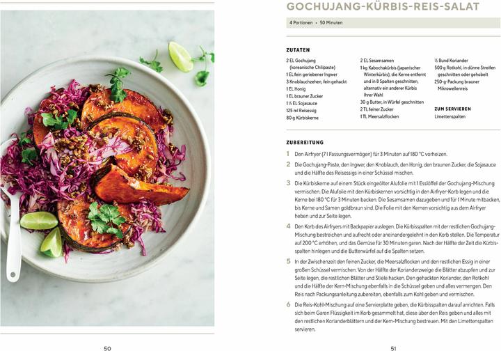 Produktbild Airfryer vegetarisch - Die besten Rezepte für die Heissluftfritteuse (Deutsch, Sophia Young, 2025)