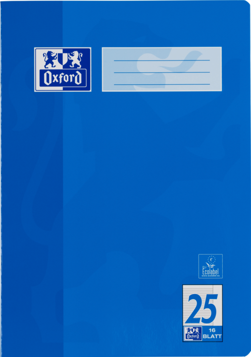 Actual product image Oxford Exercise book, A4, ruling 25 (A4, Lined)