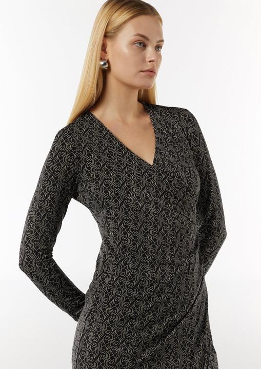 Image du produit Comma Kleid Gemustertes Midi-Kleid in Wickeloptik (46)