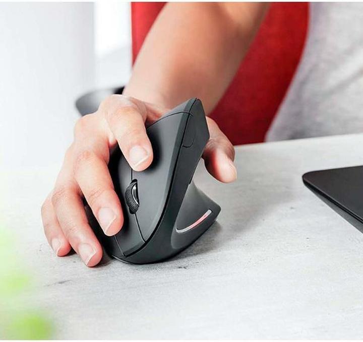 Actual product image Q-Connect Mouse ergonomic black wireless (Wireless)