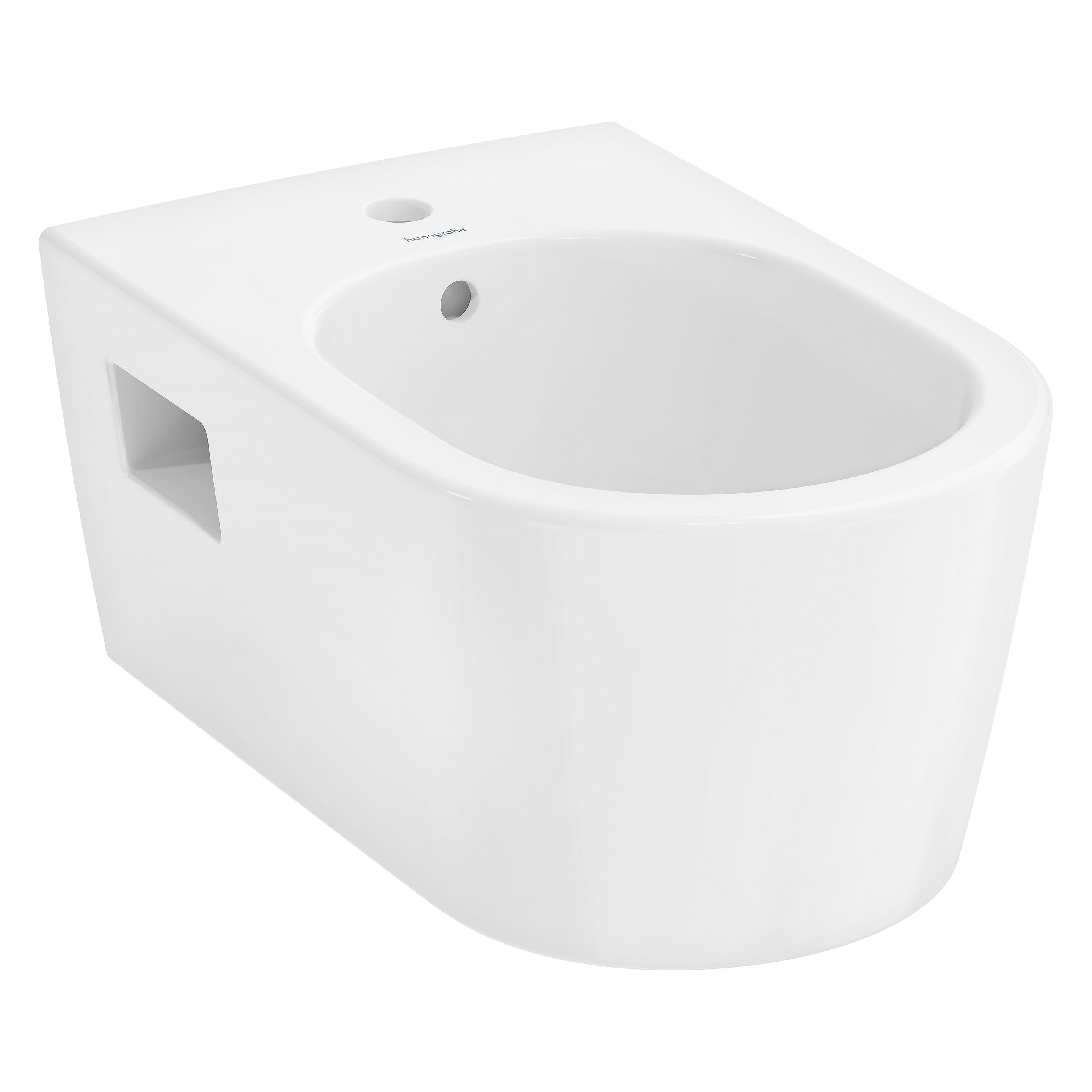 Hansgrohe, Toiletten + Bidets, EluPura Original S Wandbidet, 1 Hahnloch, Mit Überlauf, HygieneEffect, 360x540x260mm, Wei