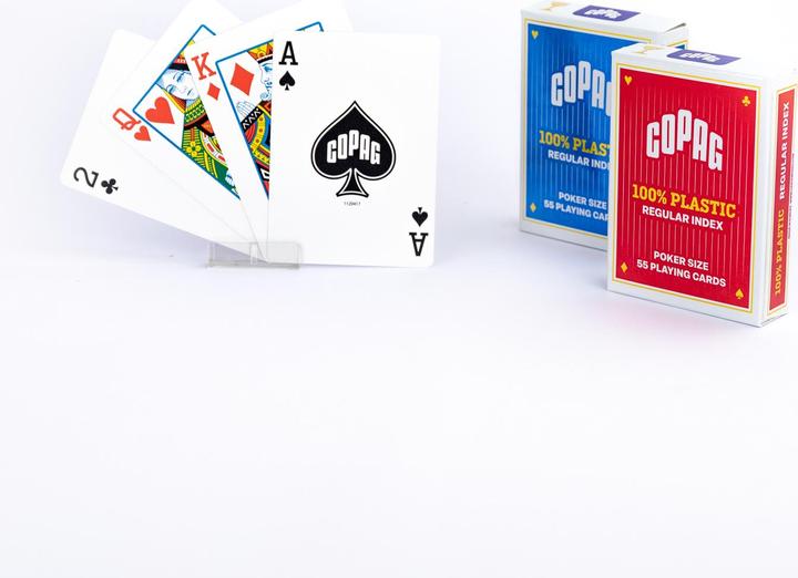Immagine prodotto Copag Mazzo di carte da poker in plastica Regular (Tedesco, Francese, Italiano, Inglese)