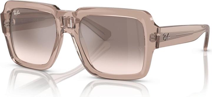 Hellbraun transparent, Silber/Braun