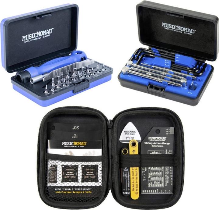 Produktbild MusicNomad Starter Kit Bundle - MN229 MN235 MN604 Shrink-Wrapped Togeth