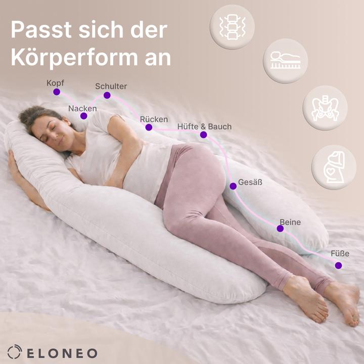 Produktbild Eloneo Seitenschläferkissen mit Bezug