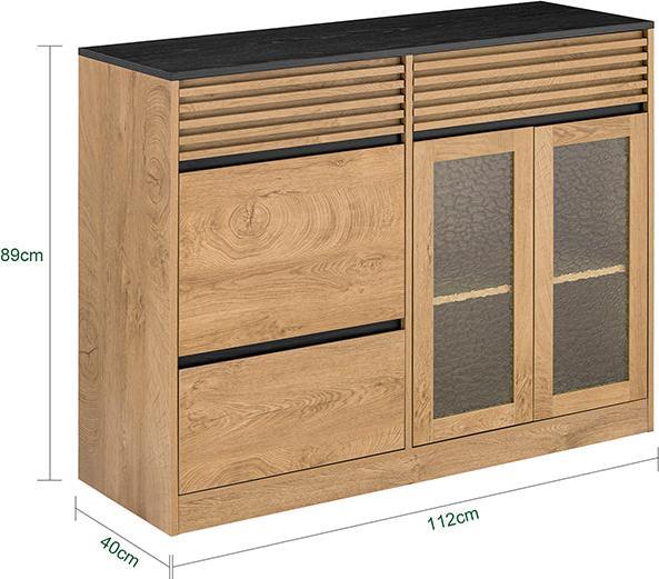 Image du produit SoBuy Schrank Sideboard (112 x 40 x 89 cm)