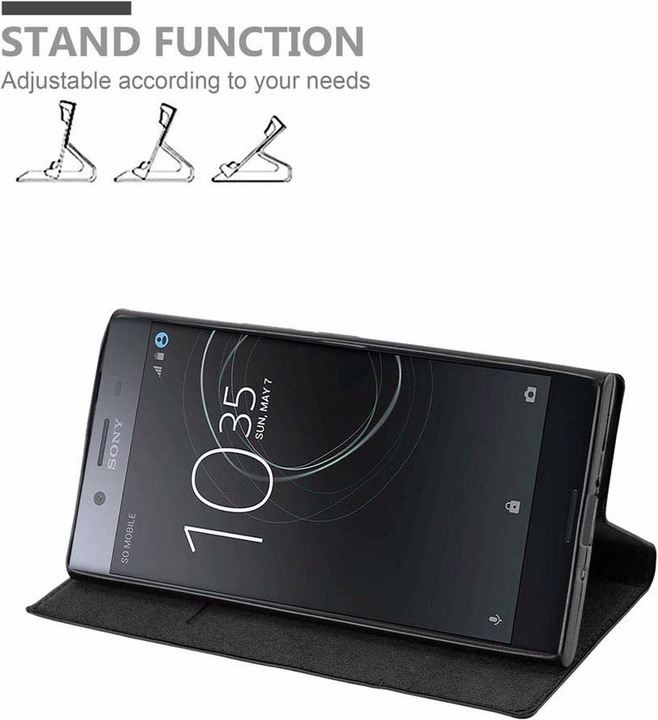 Actual product image Cadorabo Book Invisible Magnet Cover (Sony Xperia XZ1 Compact)