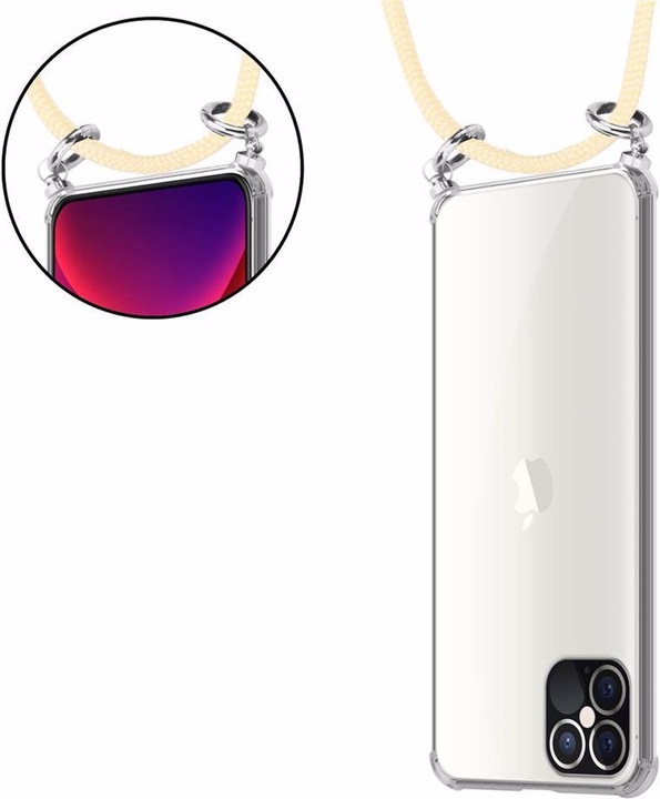 Produktbild Cadorabo TPU Handy Kette SILBER Cover