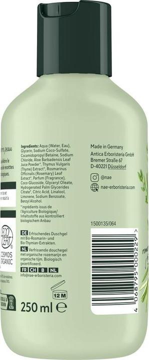 Produktbild N.A.E. Shower Gel Refreshing Fl 250 ml (250 ml)