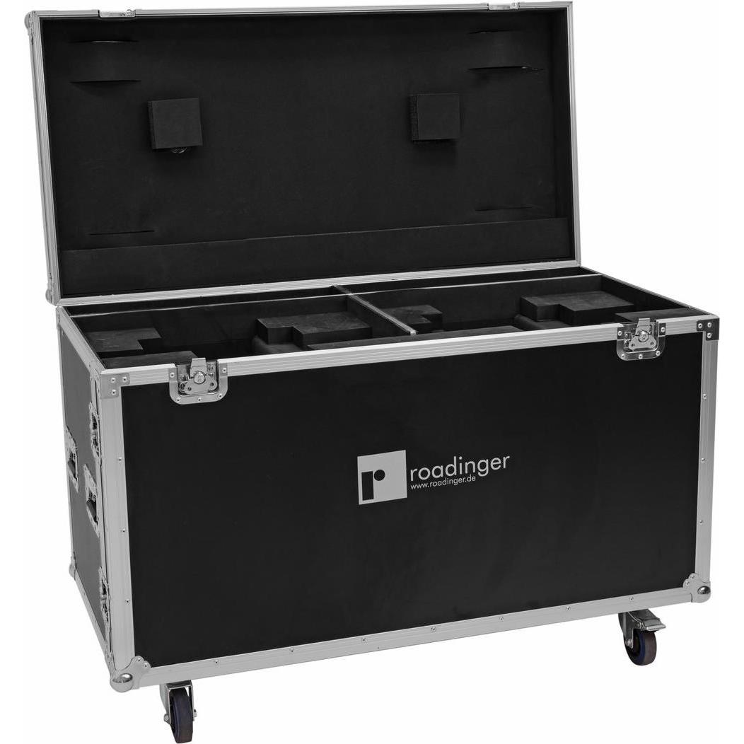Roadinger Flightcase 2x DMH-640 mit Rollen (Lichttechnik Case), Audio Racks + Cases
