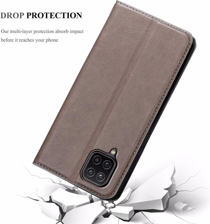 Produktbild Cadorabo Book Invisible Magnet Cover (Samsung Galaxy A12, Samsung Galaxy M12)