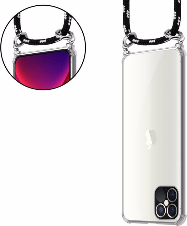 Produktbild Cadorabo TPU Handy Kette SILBER Cover