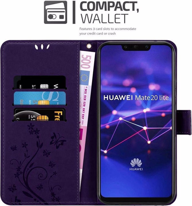 Produktbild Cadorabo Flower Book Cover (Huawei Mate 20 Lite)