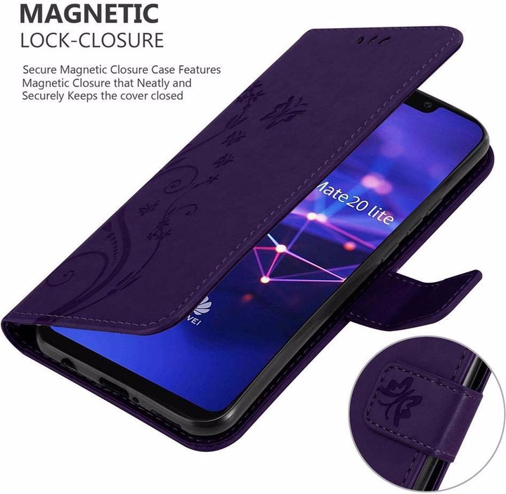 Produktbild Cadorabo Flower Book Cover (Huawei Mate 20 Lite)