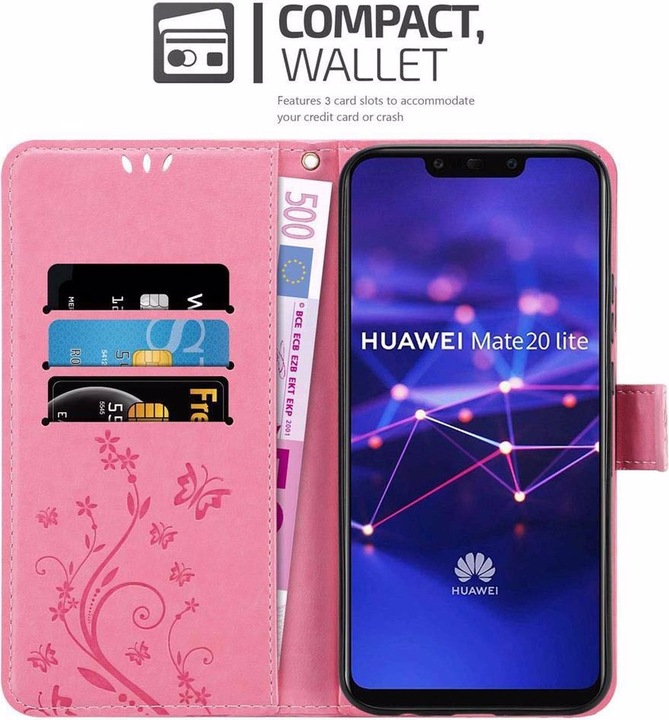 Produktbild Cadorabo Flower Book Cover (Huawei Mate 20 Lite)