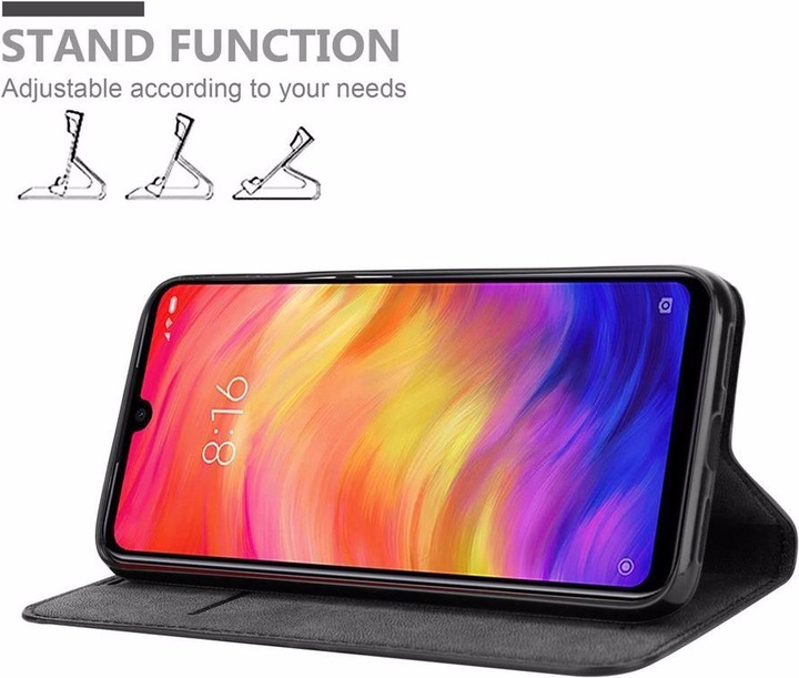 Actual product image Cadorabo Book Invisible Magnet Cover (Xiaomi Redmi Note 7)