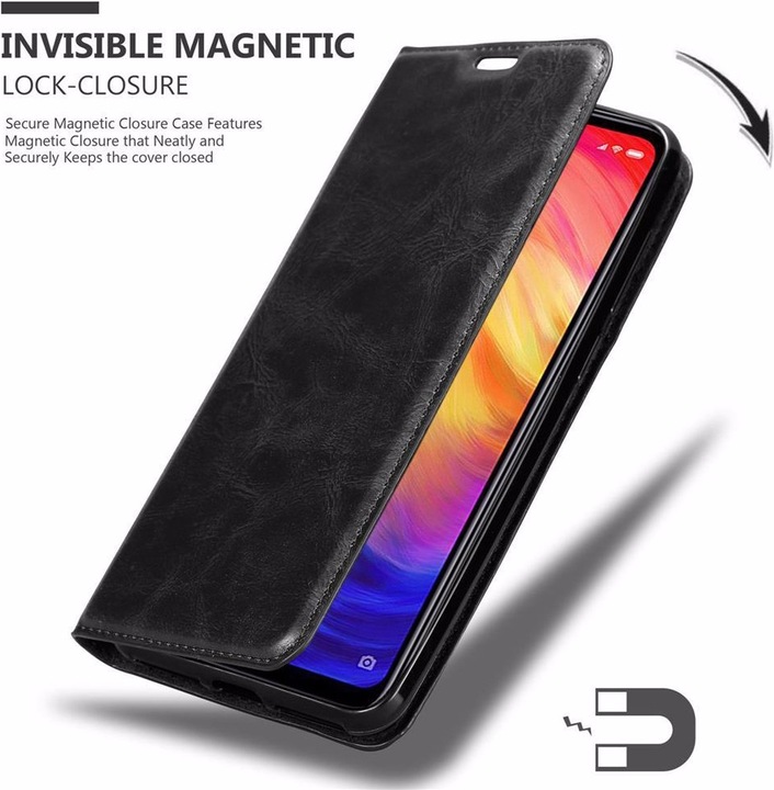 Actual product image Cadorabo Book Invisible Magnet Cover (Xiaomi Redmi Note 7)