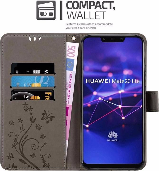 Produktbild Cadorabo Flower Book Cover (Huawei Mate 20 Lite)