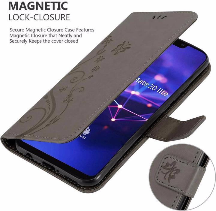 Produktbild Cadorabo Flower Book Cover (Huawei Mate 20 Lite)