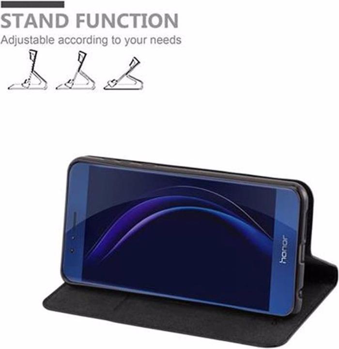 Actual product image Cadorabo Book Invisible Magnet Cover (Honor 8)