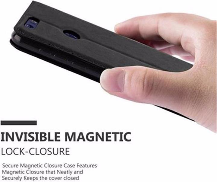 Actual product image Cadorabo Book Invisible Magnet Cover (Honor 8)