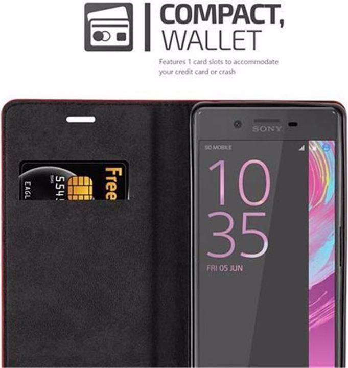 Actual product image Cadorabo Book Invisible Magnet Cover (Sony Xperia X)
