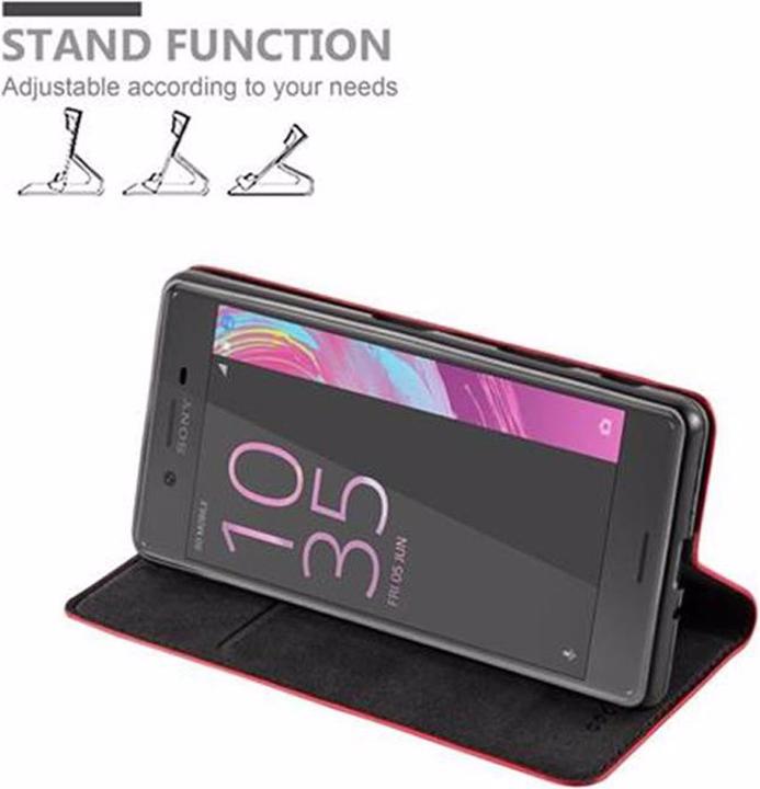 Actual product image Cadorabo Book Invisible Magnet Cover (Sony Xperia X)