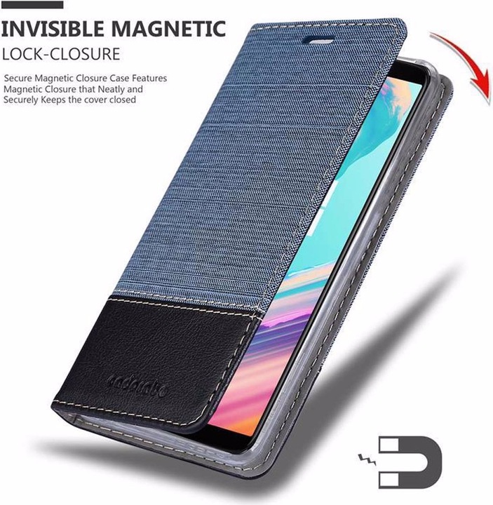 Actual product image Cadorabo Book Jeans Optics Cover (OnePlus 5T)