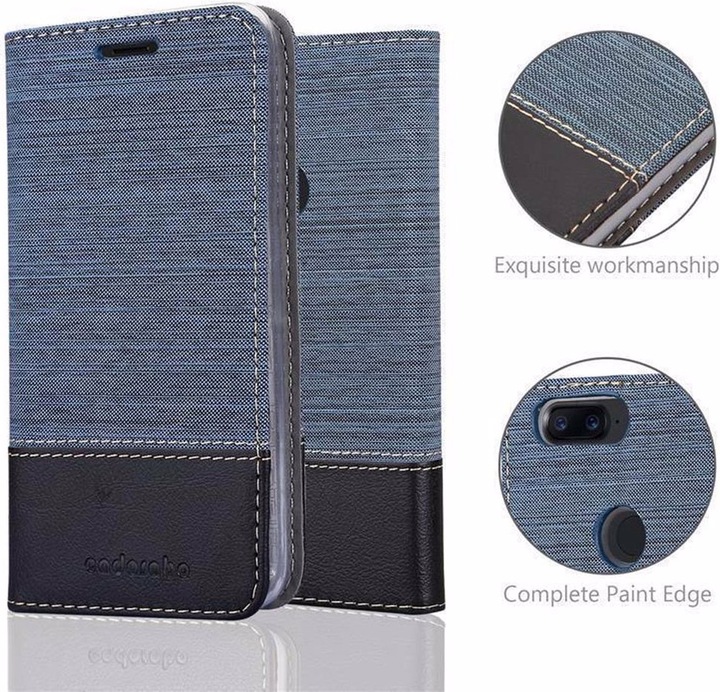 Actual product image Cadorabo Book Jeans Optics Cover (OnePlus 5T)