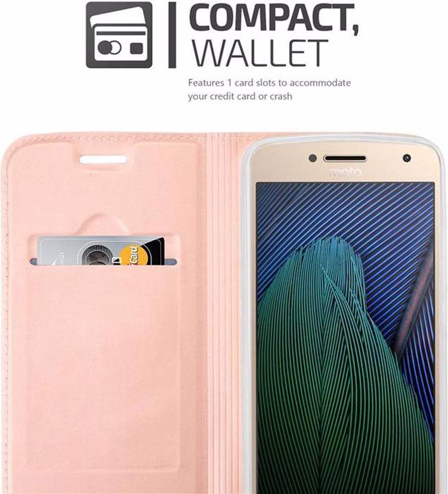 Actual product image Cadorabo Book Classy Style Cover (Motorola Moto G5 Plus)