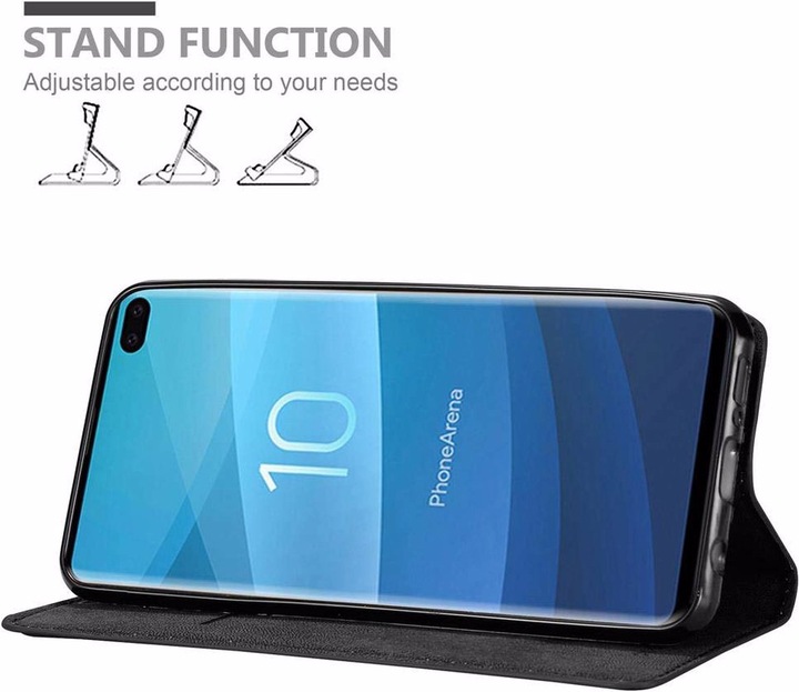 Actual product image Cadorabo Book Invisible Magnet Cover (Samsung Galaxy S10+)