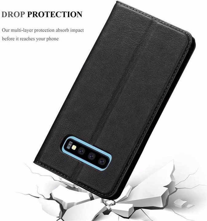 Actual product image Cadorabo Book Invisible Magnet Cover (Samsung Galaxy S10+)