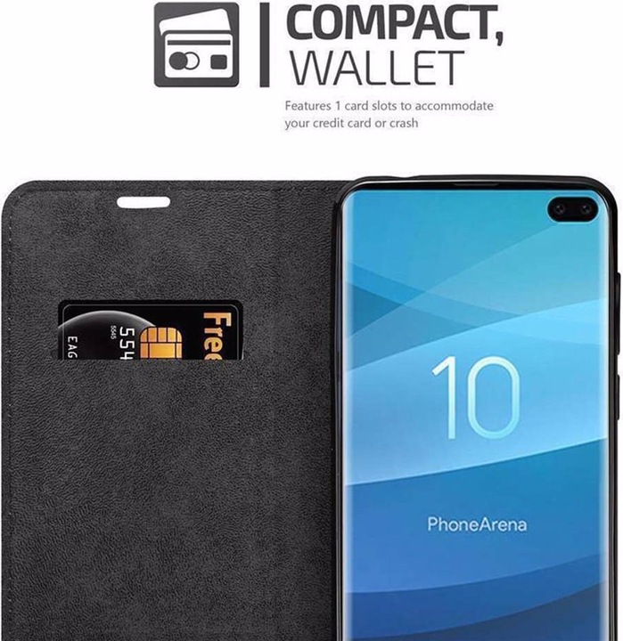 Actual product image Cadorabo Book Invisible Magnet Cover (Samsung Galaxy S10+)