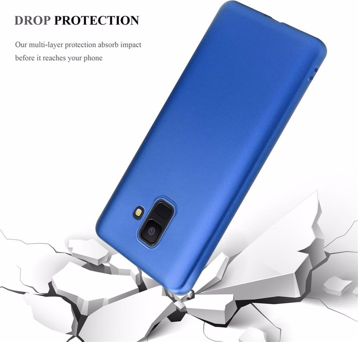 Actual product image Cadorabo TPU Matt Metallic Cover (Samsung Galaxy J6 (2018))