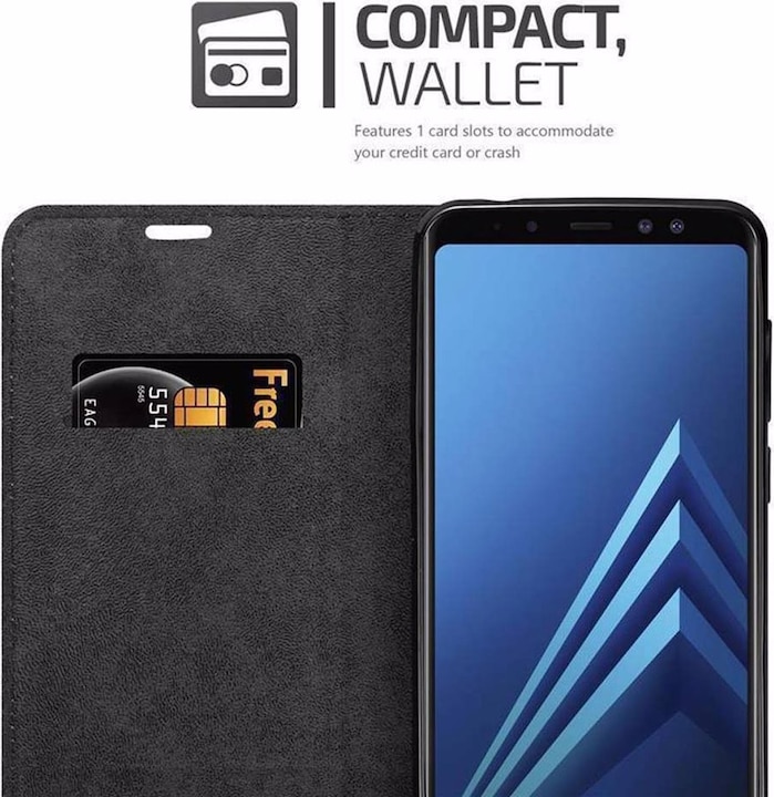 Actual product image Cadorabo Book Invisible Magnet Cover (Samsung Galaxy A6)